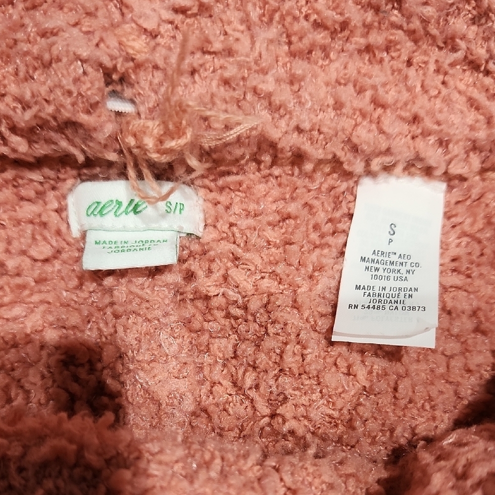 aerie Plush Rose Fleece Wide-Leg Joggers - Picture 2 of 6